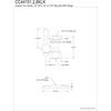 image:imageKingston Brass CC44158KLK 12 FIP x 12 or 716 Slip Joint QuarterTurn Straight Stop Valve with Flange Brushed NickelPolished Chrome