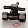 image:imageKingston Brass CC44458DX 58Inch OD Comp x 12Inch OD Comp QuarterTurn Straight Stop Valve in Brushed NickelOil Rubbed Bronze