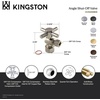 image:imageKingston Brass CC53302DX Concord 58 x 38 OD Comp Quarter Turn Angle Stop Valve Polished Brass