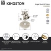 image:imageKingston Brass CC54301XK 58Inch OD X 12Inch or 716Inch Slip Joint QuarterTurn Angle Stop Valve with Flange Polished Chrome