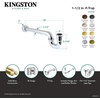 image:imageKingston Brass CC6127 112 PTrap with Box Flange 19 Length 18 Gauge Brushed BrassOil Rubbed Bronze