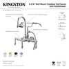 image:imageKingston Brass CC8T1 Vintage Leg Tub Filler with Hand Shower Polished Chrome338Inch CenterPolished Brass