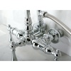 image:imageKingston Brass CC8T1 Vintage Leg Tub Filler with Hand Shower Polished Chrome338Inch CenterPolished Chrome