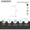 image:imageKingston Brass CCK2131BEX Essex Shower Combo Polished ChromeBrushed Brass
