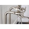image:imageKingston Brass CCK226K1 Kingston Freestanding Clawfoot Tub Faucet Package with Supply Line Polished ChromeBrushed Nickel