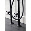 image:imageKingston Brass CCK226K1 Kingston Freestanding Clawfoot Tub Faucet Package with Supply Line Polished ChromeMatte Black