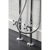 image:imageKingston Brass CCK226K1 Kingston Freestanding Clawfoot Tub Faucet Package with Supply Line Polished ChromePolished Chrome