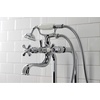 image:imageKingston Brass CCK226K1 Kingston Freestanding Clawfoot Tub Faucet Package with Supply Line Polished ChromePolished Chrome