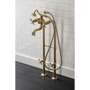 image:imageKingston Brass CCK246K7 Essex Freestanding Clawfoot Tub Faucet Package with Supply Line Brushed BrassBrushed Brass