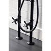 image:imageKingston Brass CCK246K7 Essex Freestanding Clawfoot Tub Faucet Package with Supply Line Brushed BrassMatte Black