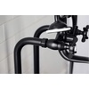 image:imageKingston Brass CCK246K7 Essex Freestanding Clawfoot Tub Faucet Package with Supply Line Brushed BrassMatte Black