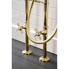 image:imageKingston Brass CCK246K7 Essex Freestanding Clawfoot Tub Faucet Package with Supply Line Brushed BrassPolished Brass