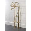 image:imageKingston Brass CCK246K7 Essex Freestanding Clawfoot Tub Faucet Package with Supply Line Brushed BrassPolished Brass