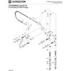 image:imageKingston Brass CCK285K6 Kingston Freestanding Tub Faucet with Supply Line and Stop Valve Polished NickelPolished Nickel