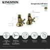 image:imageKingston Brass CCK44153AX 12 FIP x 12 OD Comp QuarterTurn Straight Stop Valve Antique Brass