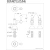 image:imageKingston Brass CCK44155AX Straight Stop Shutoff Valve Oil Rubbed BronzePolished Chrome