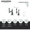 image:imageKingston Brass CCK44155AX Straight Stop Shutoff Valve Oil Rubbed BronzePolished Chrome