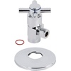 image:imageKingston Brass CD43301DXK 12IPS x 38OD AntiSeize Deluxe QuarterTurn Ceramic Hardisc Cartridge Angle Stop with Flange Polished ChromePolished Chrome