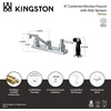 image:imageKingston Brass FB122DL Concord 8 Centerset Kitchen Faucet Polished Chrome 1025 x 769 x 556