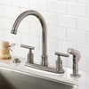 image:imageKingston Brass FB2135CML Manhattan 8 Centerset Kitchen Faucet Oil Rubbed BronzeBrushed Nickel