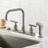 image:imageKingston Brass FB2135CML Manhattan 8 Centerset Kitchen Faucet Oil Rubbed BronzeBrushed Nickel