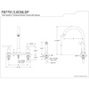 image:imageKingston Brass FB2135CML Manhattan 8 Centerset Kitchen Faucet Oil Rubbed BronzeOil Rubbed Bronze