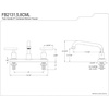 image:imageKingston Brass FB2135CML Manhattan 8 Centerset Kitchen Faucet Oil Rubbed BronzeOil Rubbed Bronze