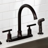image:imageKingston Brass FB2135CML Manhattan 8 Centerset Kitchen Faucet Oil Rubbed BronzeOil Rubbed Bronze
