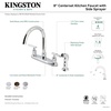 image:imageKingston Brass FB2135CML Manhattan 8 Centerset Kitchen Faucet Oil Rubbed BronzeOil Rubbed Bronze