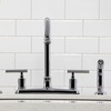 image:imageKingston Brass FB2135CML Manhattan 8 Centerset Kitchen Faucet Oil Rubbed BronzePolished Chrome