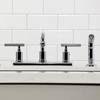 image:imageKingston Brass FB2135CML Manhattan 8 Centerset Kitchen Faucet Oil Rubbed BronzePolished Chrome