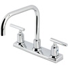 image:imageKingston Brass FB2135CML Manhattan 8 Centerset Kitchen Faucet Oil Rubbed BronzePolished Chrome