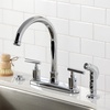 image:imageKingston Brass FB2135CML Manhattan 8 Centerset Kitchen Faucet Oil Rubbed BronzePolished Chrome