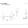 image:imageKingston Brass FB2148DX Concord 8Inch Centerset Kitchen Faucet Brushed NickelBrushed Nickel