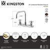 image:imageKingston Brass FB2148DX Concord 8Inch Centerset Kitchen Faucet Brushed NickelPolished Chrome