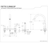 image:imageKingston Brass FB7798NMLSP Naples 8Inch Centerset Kitchen Faucet with Sprayer Brushed NickelPolished Chrome