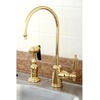 image:imageKingston Brass Gourmetier KS7192TL Templeton Single Handle Water Filtration Faucet Polished Brass 6Inch spout reachPolished Brass