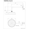 image:imageKingston Brass K124K35 Trimscape 8 Round Raindrop Brass Shower Head with 12 Shower Arm Oil Rubbed BronzeBrushed Brass