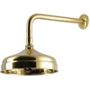image:imageKingston Brass K124K35 Trimscape 8 Round Raindrop Brass Shower Head with 12 Shower Arm Oil Rubbed BronzeBrushed Brass