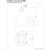 image:imageKingston Brass K139A7 Victorian Shower Head Brushed Brass 363 x 363 x 475Brushed Nickel
