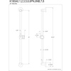 image:imageKingston Brass K180A1 Designer Trimscape Showerscape 24Inch Shower Slide Bar with Pin Wall Hook Polished ChromePolished Chrome