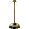 image:imageKingston Brass K324K23 Trimscape 8 Round Brass Shower Head with 17 Ceiling Mounted Shower Arm Antique BrassAntique Brass