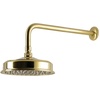 image:imageKingston Brass K324K23 Trimscape 8 Round Brass Shower Head with 17 Ceiling Mounted Shower Arm Antique BrassBrushed Brass