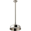 image:imageKingston Brass K324K23 Trimscape 8 Round Brass Shower Head with 17 Ceiling Mounted Shower Arm Antique BrassBrushed Nickel