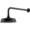 image:imageKingston Brass K324K23 Trimscape 8 Round Brass Shower Head with 17 Ceiling Mounted Shower Arm Antique BrassMatte Black