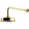image:imageKingston Brass K324K23 Trimscape 8 Round Brass Shower Head with 17 Ceiling Mounted Shower Arm Antique BrassPolished Brass