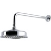 image:imageKingston Brass K324K23 Trimscape 8 Round Brass Shower Head with 17 Ceiling Mounted Shower Arm Antique BrassPolished Chrome