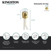 image:imageKingston Brass K511PB Heritage Dishwasher Air Gap Polished BrassBrushed Brass