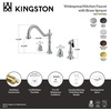 image:imageKingston Brass KB1791PXBS Heritage 8Inch Centerset Kitchen Faucet Polished ChromeOil Rubbed Bronze