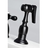 image:imageKingston Brass KB1793AXBS Widespread Kitchen Faucet Antique BrassBrushed Nickel
